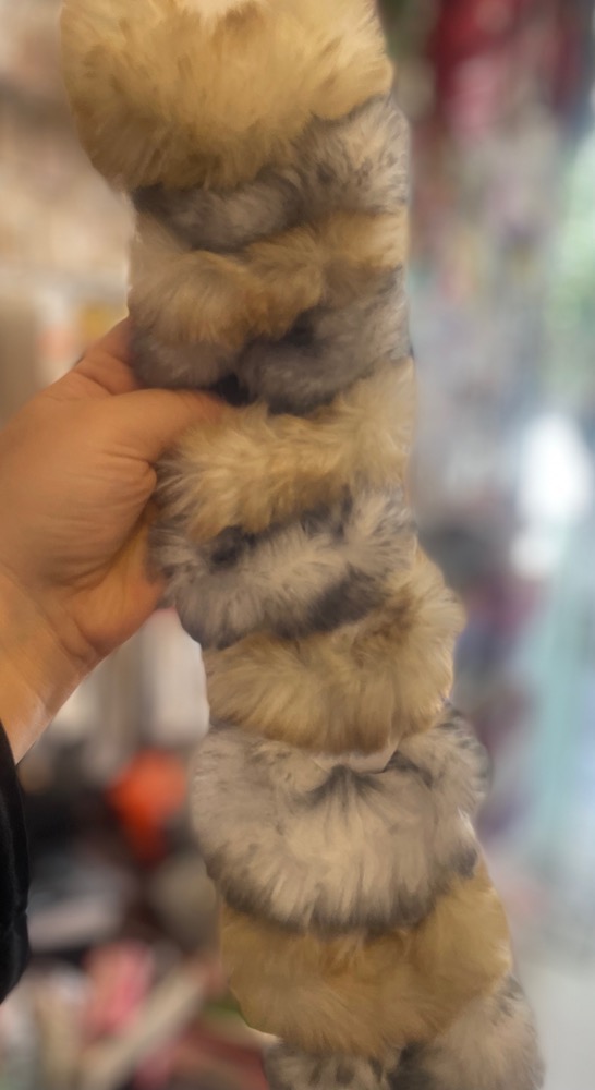 کش موی خز در دو رنگبندی شیک