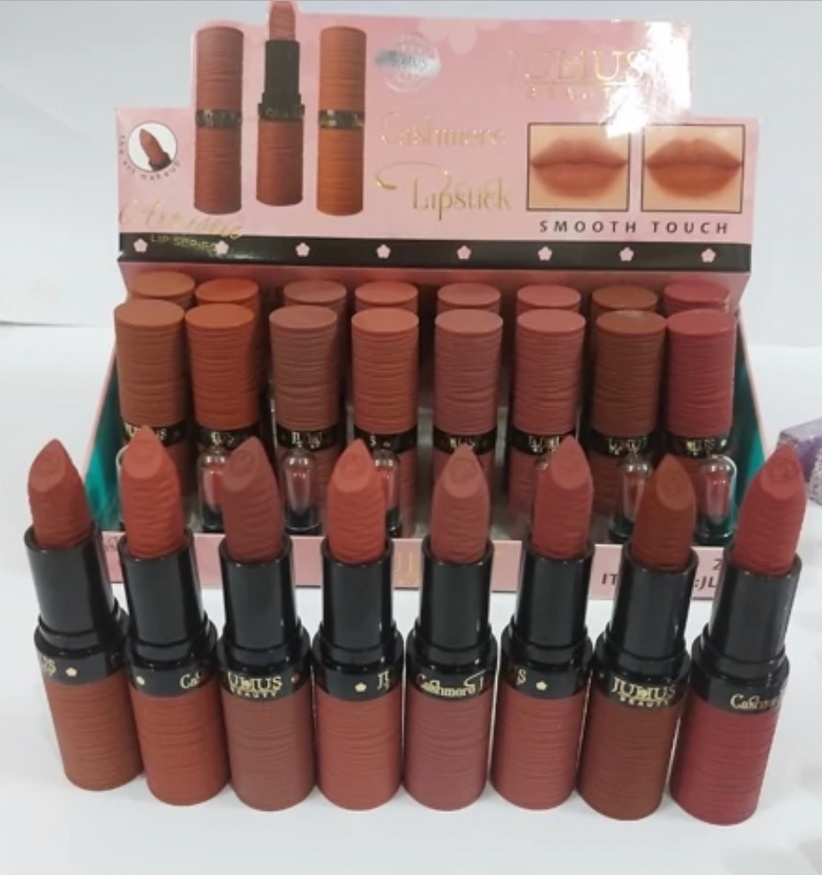 رژ لب جامد ژولیوس مات رژ مخملی،پیگمنت عالی روان و بدون سرب بدون ایجاد چسبندگی و ماسیدگی